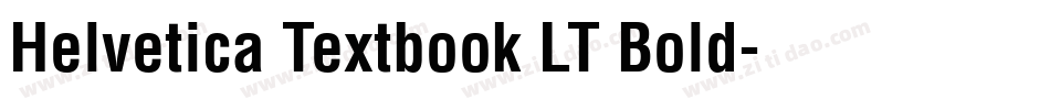 Helvetica Textbook LT Bold字体转换
